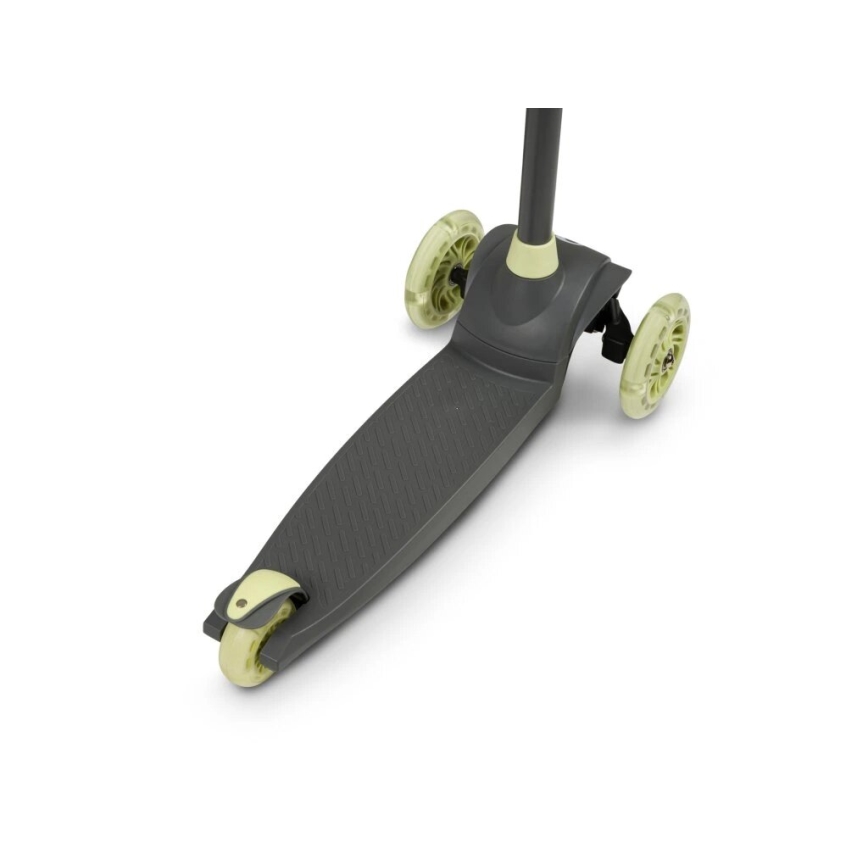 Lionelo - Bērnu skrejritenis JESSY 3xAA pelēks/zaļš