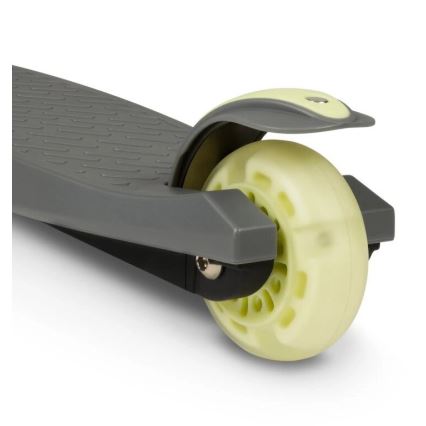 Lionelo - Bērnu skrejritenis JESSY 3xAA pelēks/zaļš