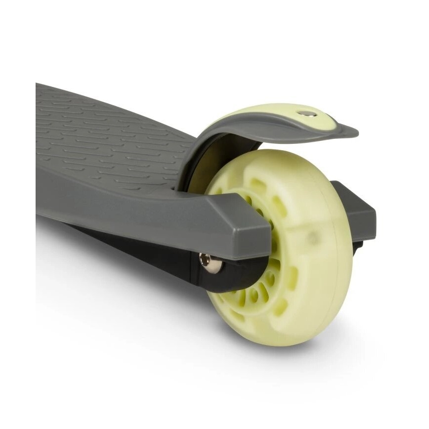 Lionelo - Bērnu skrejritenis JESSY 3xAA pelēks/zaļš