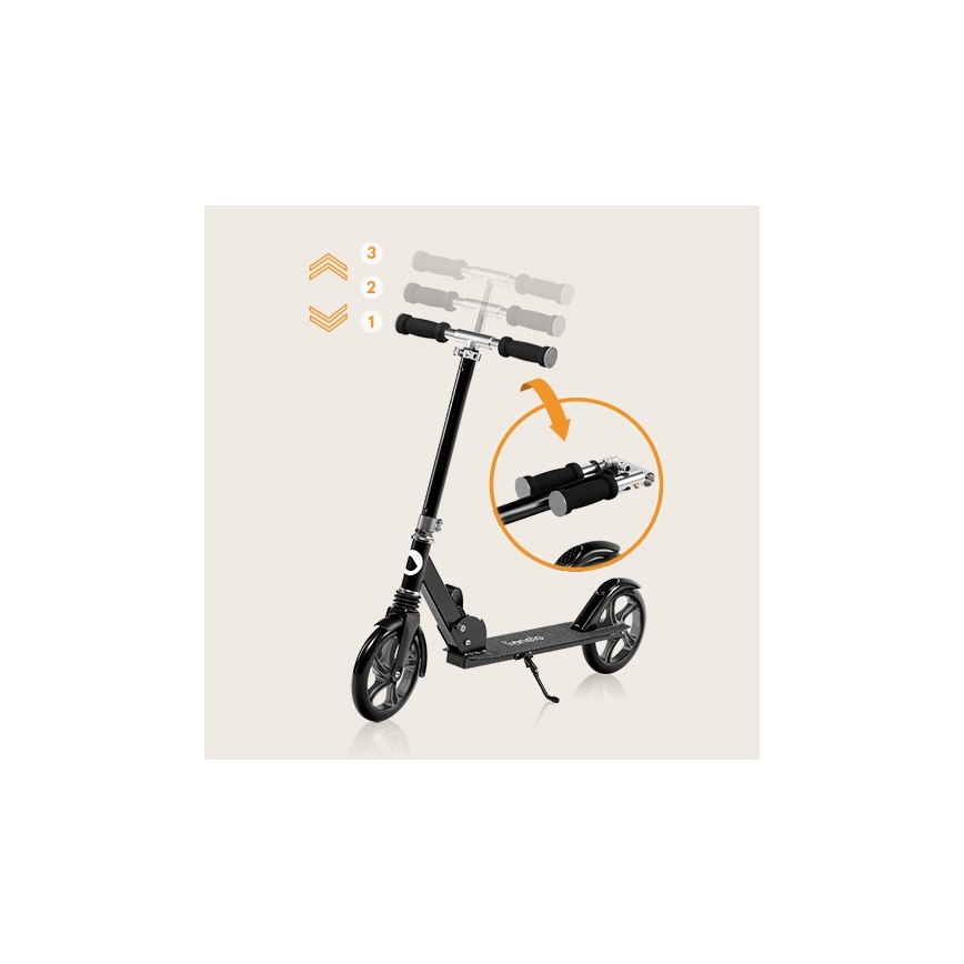 Lionelo - Bērnu skrejritenis LUCA melns