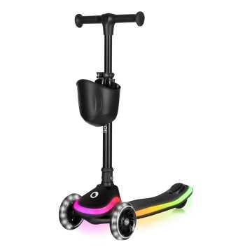 Lionelo - Bērnu skrejritenis MEY 3xAAA Black Onyx