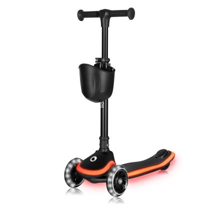 Lionelo - Bērnu skrejritenis MEY 3xAAA Black Onyx