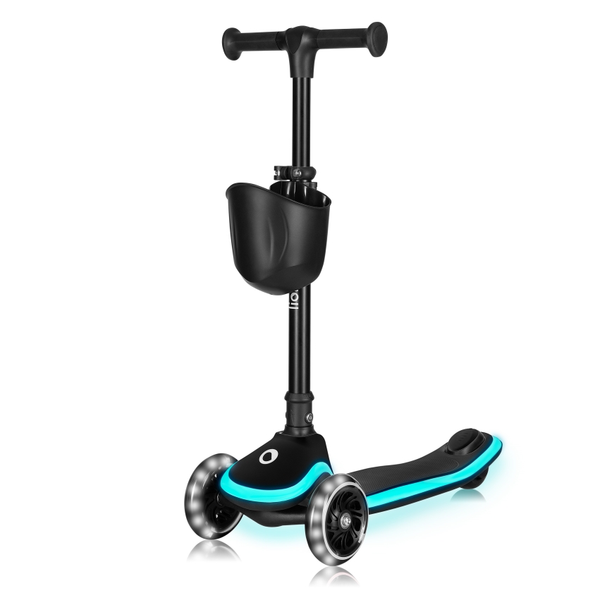 Lionelo - Bērnu skrejritenis MEY 3xAAA Black Onyx