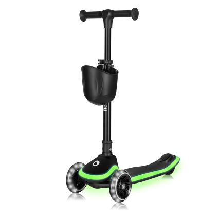 Lionelo - Bērnu skrejritenis MEY 3xAAA Black Onyx