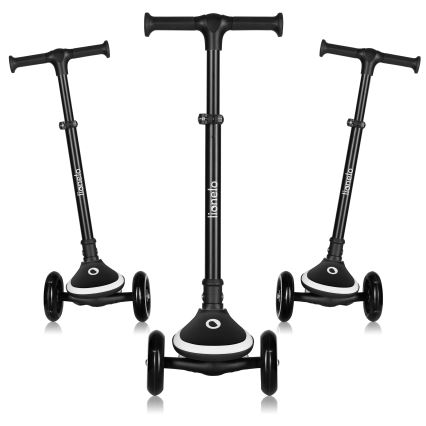 Lionelo - Bērnu skrejritenis MEY 3xAAA Black Onyx