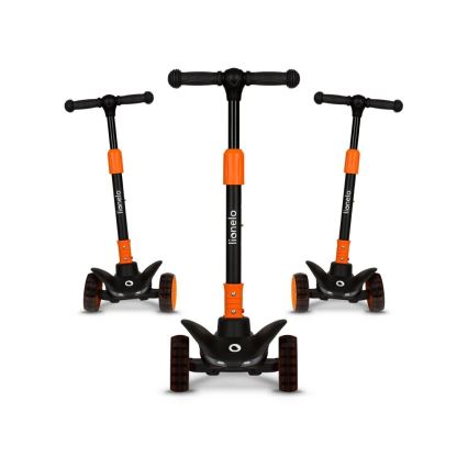 Lionelo - Bērnu skrejritenis TIMMY 3xAA oranžs/melns