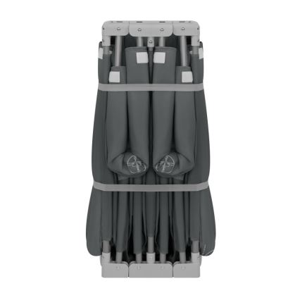 Lionelo - Bērnu spēļu nožogojums FLORENCE, pelēks grafīts