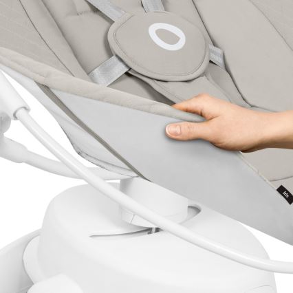 Lionelo - Bērnu šūpulis ar melodiju IRIS, 4xAA, smilškrāsas