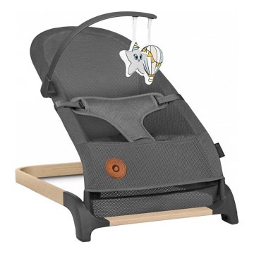 Lionelo - Bērnu šūpulis JUNE pelēks