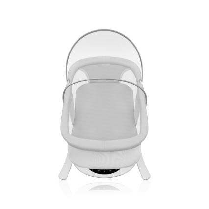 Lionelo - Bērnu šūpuļkrēsls ar melodijām 2‑vienā BELLA 4xAA Grey Concrete + ar tālvadības pulti