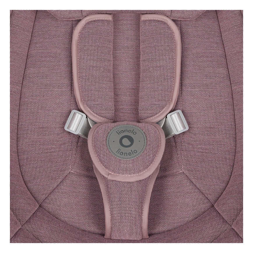 Lionelo - Bērnu šūpuļkrēsls ar melodiju BLOSSOM Pink Mauve + tālvadība