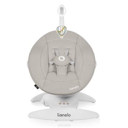 Lionelo - Bērnu šūpuļkrēsls ar melodiju IRIS 4xAA smilškrāsas