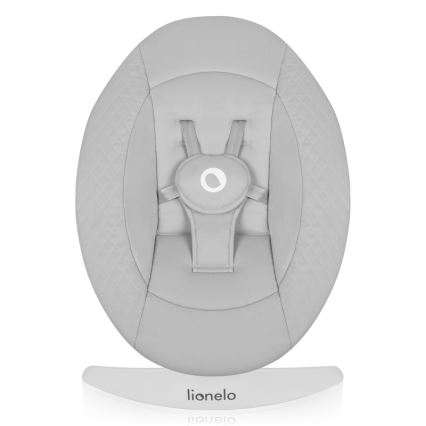 Lionelo - Bērnu šūpuļkrēsls ar melodiju IRIS Grey Concrete