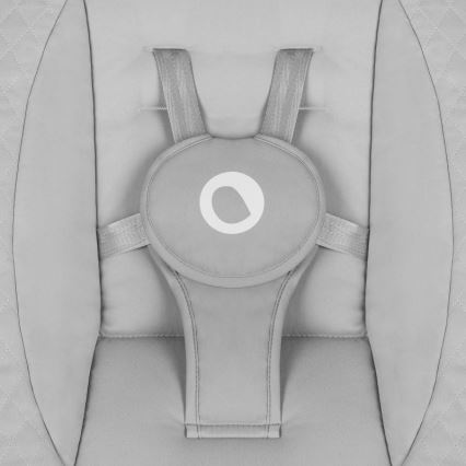 Lionelo - Bērnu šūpuļkrēsls ar melodiju IRIS Grey Concrete