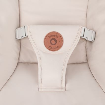 Lionelo - Bērnu šūpuļkrēsls ar melodiju OLIVIA Beige Natural + tālvadības pults