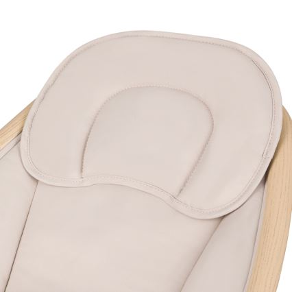 Lionelo - Bērnu šūpuļkrēsls ar melodiju OLIVIA Beige Natural + tālvadības pults