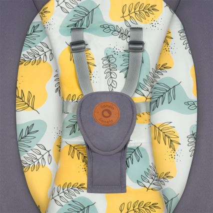 Lionelo - bērnu šūpuļkrēsls ar melodiju RALF 4xAA Grey Concrete + tālvadības pults