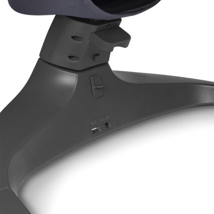 Lionelo - Bērnu šūpuļkrēsls ar melodiju RALF, 4xAA, pelēks/balts, ar tālvadības pulti