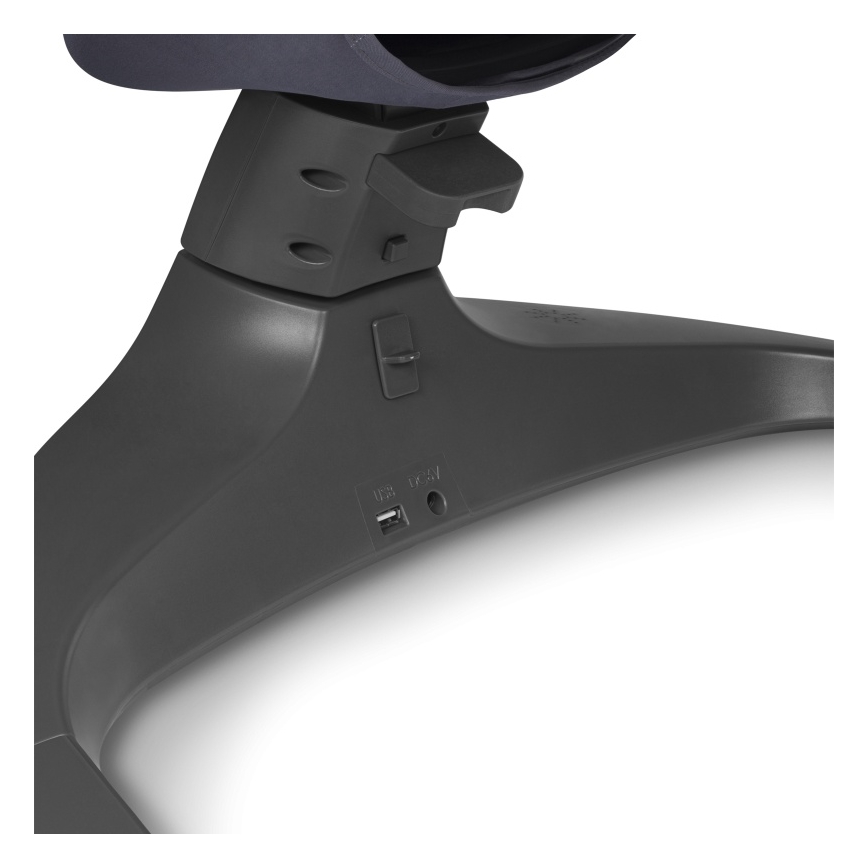 Lionelo - Bērnu šūpuļkrēsls ar melodiju RALF, 4xAA, pelēks/balts, ar tālvadības pulti