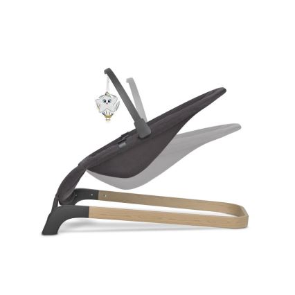 Lionelo - Bērnu šūpuļkrēsls JUNE antracīts