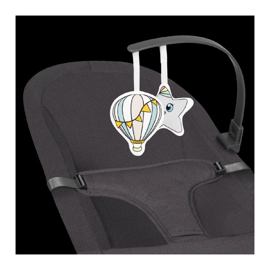 Lionelo - Bērnu šūpuļkrēsls JUNE antracīts