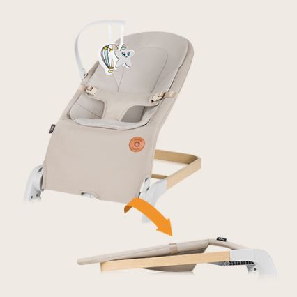 Lionelo - Bērnu šūpuļkrēsls LILAC bēšs