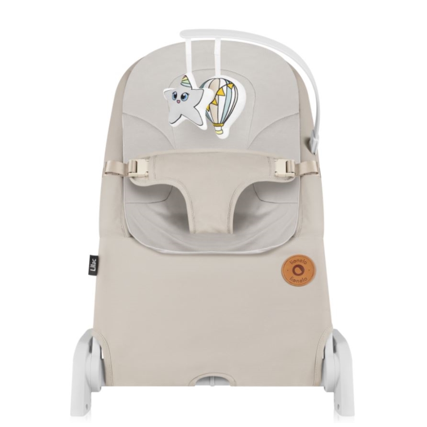 Lionelo - Bērnu šūpuļkrēsls LILAC bēšs