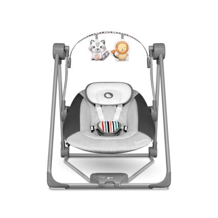 Lionelo - Bērnu šūpuļkrēsls OTTO 4xLR14 Cozy Grey