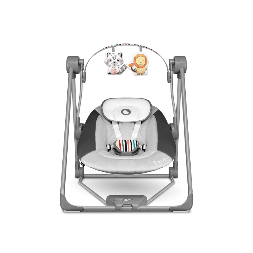 Lionelo - Bērnu šūpuļkrēsls OTTO 4xLR14 Cozy Grey