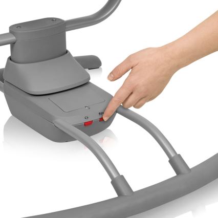 Lionelo - Bērnu šūpuļkrēsls RIO ar melodiju, 4xC, Beige Latte + tālvadība