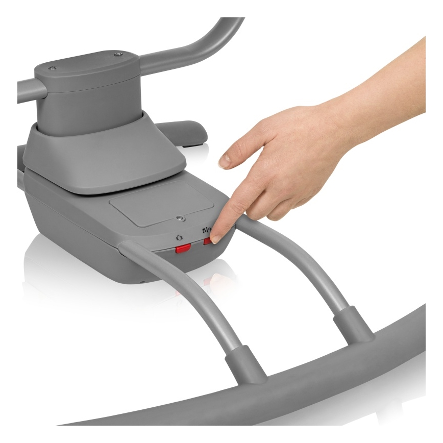 Lionelo - Bērnu šūpuļkrēsls RIO ar melodiju, 4xC, Beige Latte + tālvadība