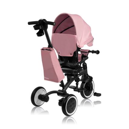 Lionelo - Bērnu tricikls TRIS PLUS Rozā roze