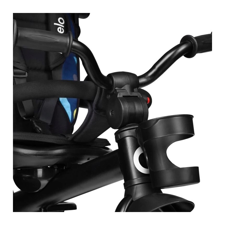 Lionelo - Bērnu trīsritenis HAARI melns/daudzkrāsains