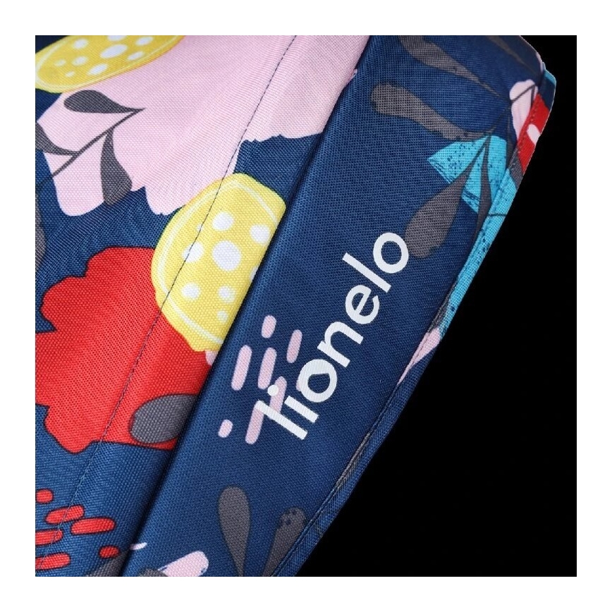 Lionelo - Bērnu trīsritenis HAARI melns/daudzkrāsains