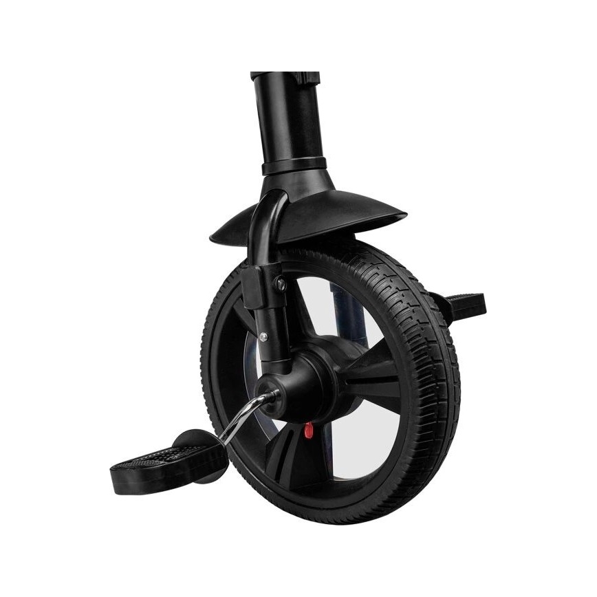 Lionelo - Bērnu trīsritenis HAARI melns/daudzkrāsains