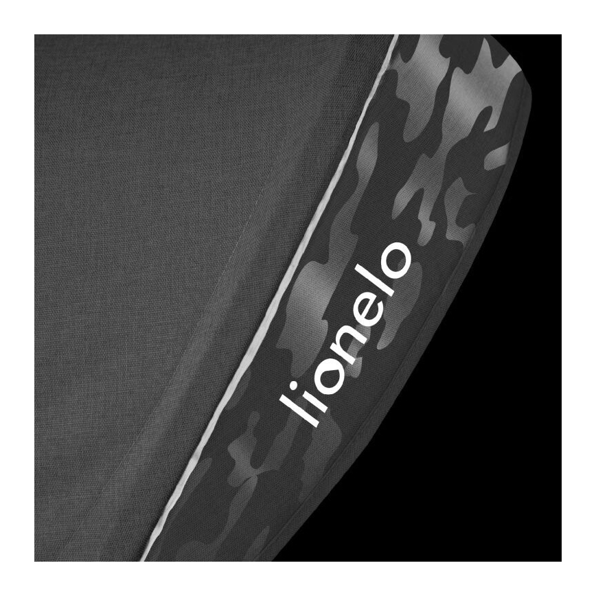 Lionelo - Bērnu trīsritenis HAARI pelēka/melna