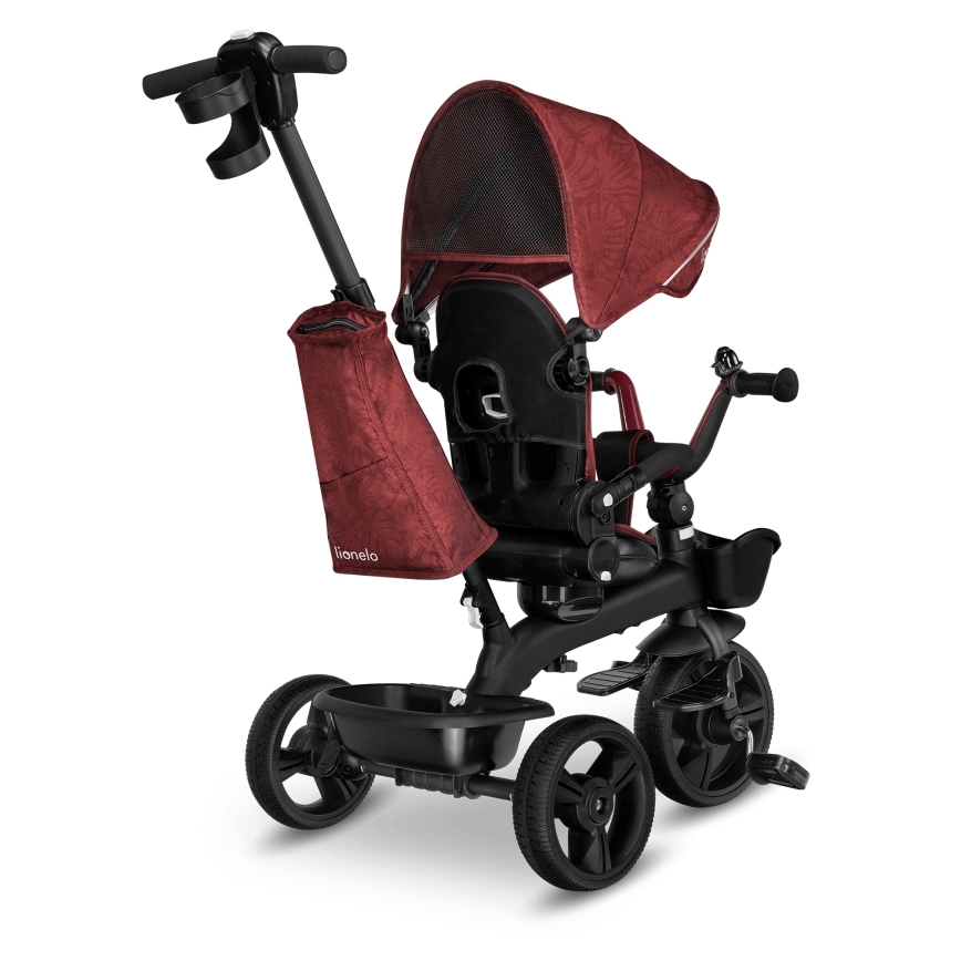 Lionelo - Bērnu trīsritenis KORI Red Burgundy