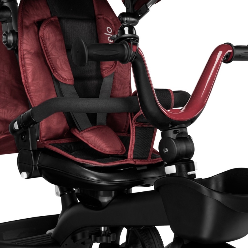 Lionelo - Bērnu trīsritenis KORI Red Burgundy