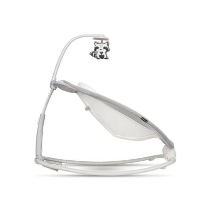 Lionelo - Bērnu vibrējošs šūpuļkrēsls ar melodiju PASCAL, darbināms ar 2xAA, pelēks