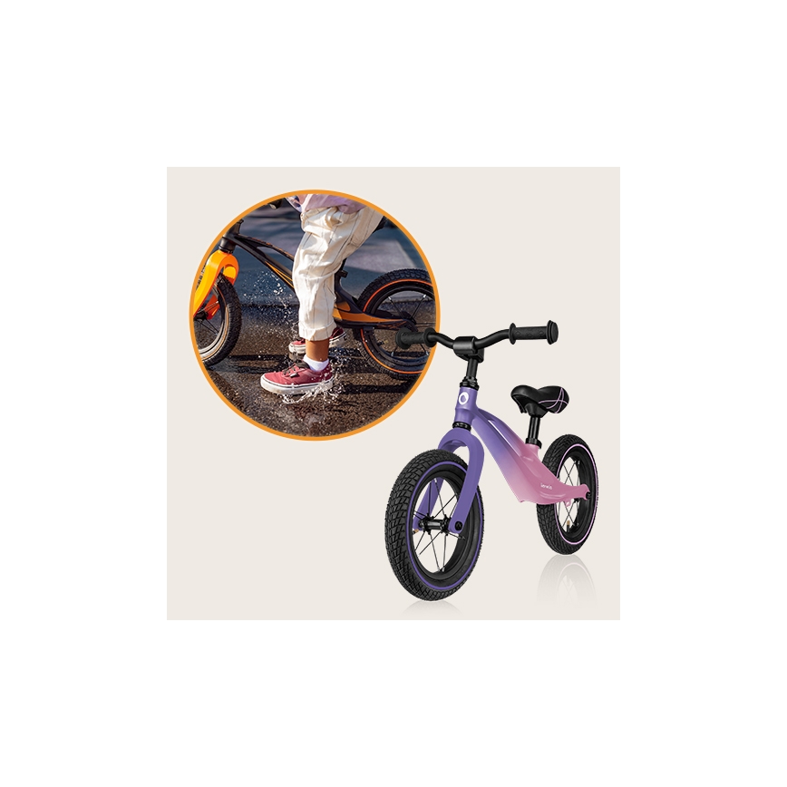 Lionelo - Bezpedāļu ritenis BART AIR violets/rozā