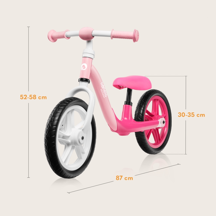 Lionelo - Bezpedāļu velosipēds ALEX Bubblegum