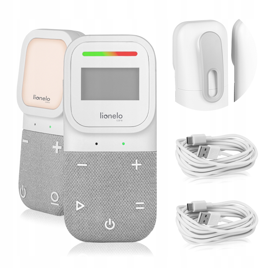 Lionelo - Bezvadu uzlādējams audio bērnu monitors BABYLINE 2.3 5V