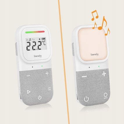 Lionelo - Bezvadu uzlādējams audio bērnu monitors BABYLINE 2.3 5V