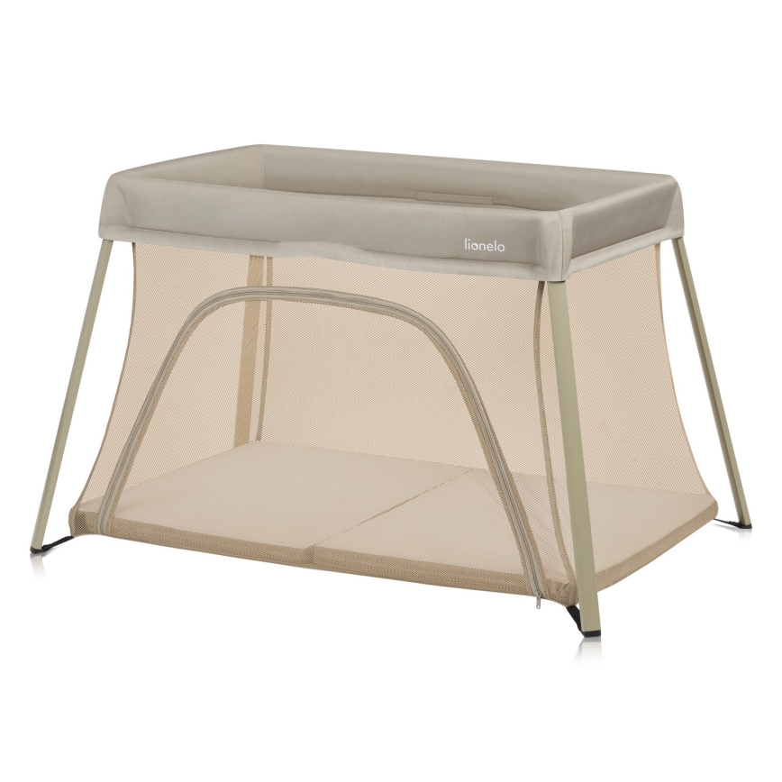 Lionelo - ceļojuma gultiņa 3 vienā ALICE Beige Olive