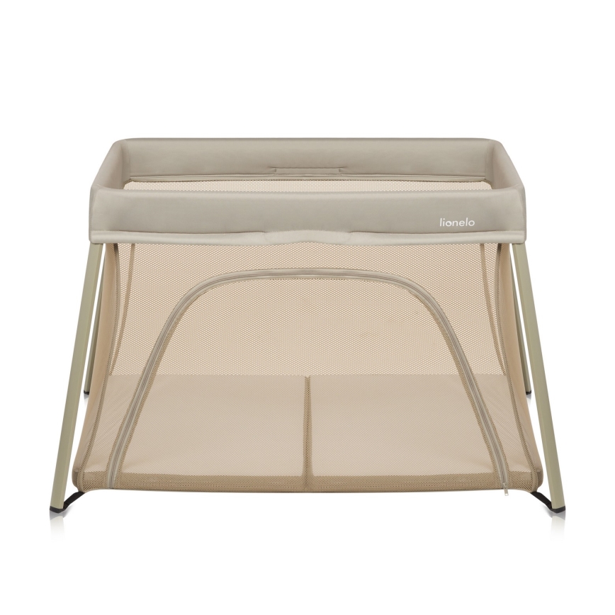 Lionelo - ceļojuma gultiņa 3 vienā ALICE Beige Olive