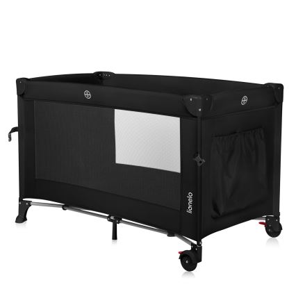 Lionelo - Ceļojuma gultiņa 3 vienā ELLEN Black Carbon