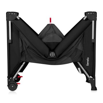Lionelo - Ceļojuma gultiņa 3 vienā ELLEN Black Carbon