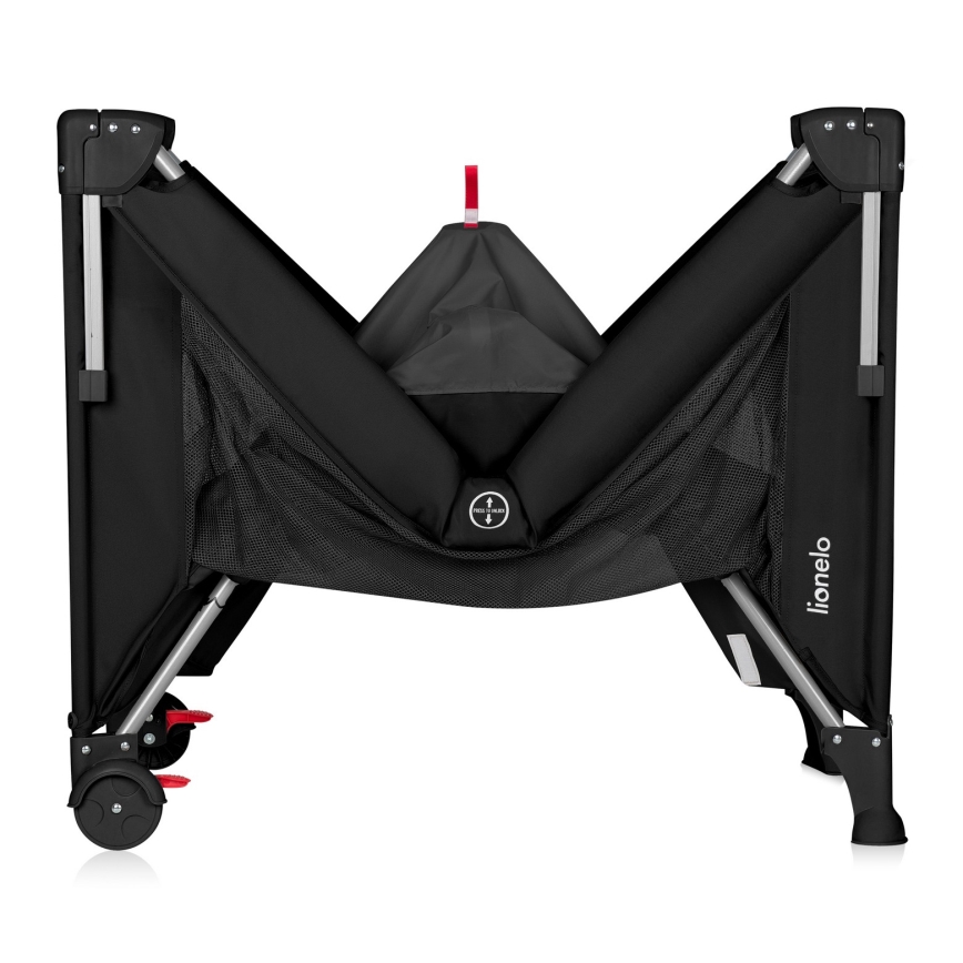 Lionelo - Ceļojuma gultiņa 3 vienā ELLEN Black Carbon