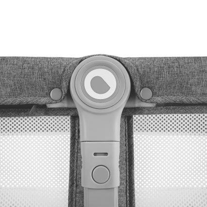 Lionelo - ceļojuma gultiņa 3 vienā MALIN Pelēks akmens