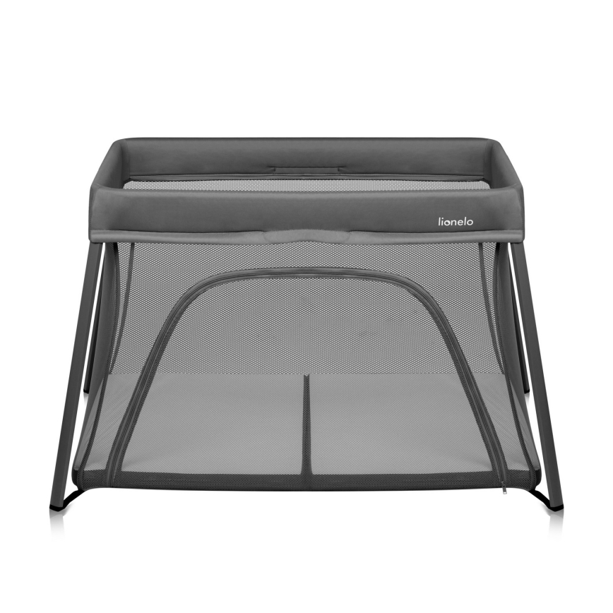 Lionelo - Ceļojuma gultiņa 3‑1 ALICE, pelēka